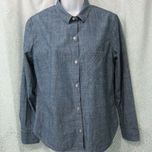 rag & bone Chambray Button Down Shirt Med